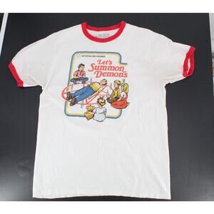 Black Matter Men T Shirt Activities For Children Lets Summon Demons Tee Size L